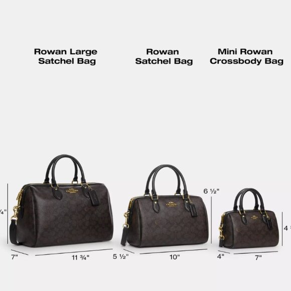 Coach Neon Rowan Satchel Colorblock Sig Canvas Silver Brown Iris Multi CL422 - Picture 4 of 16